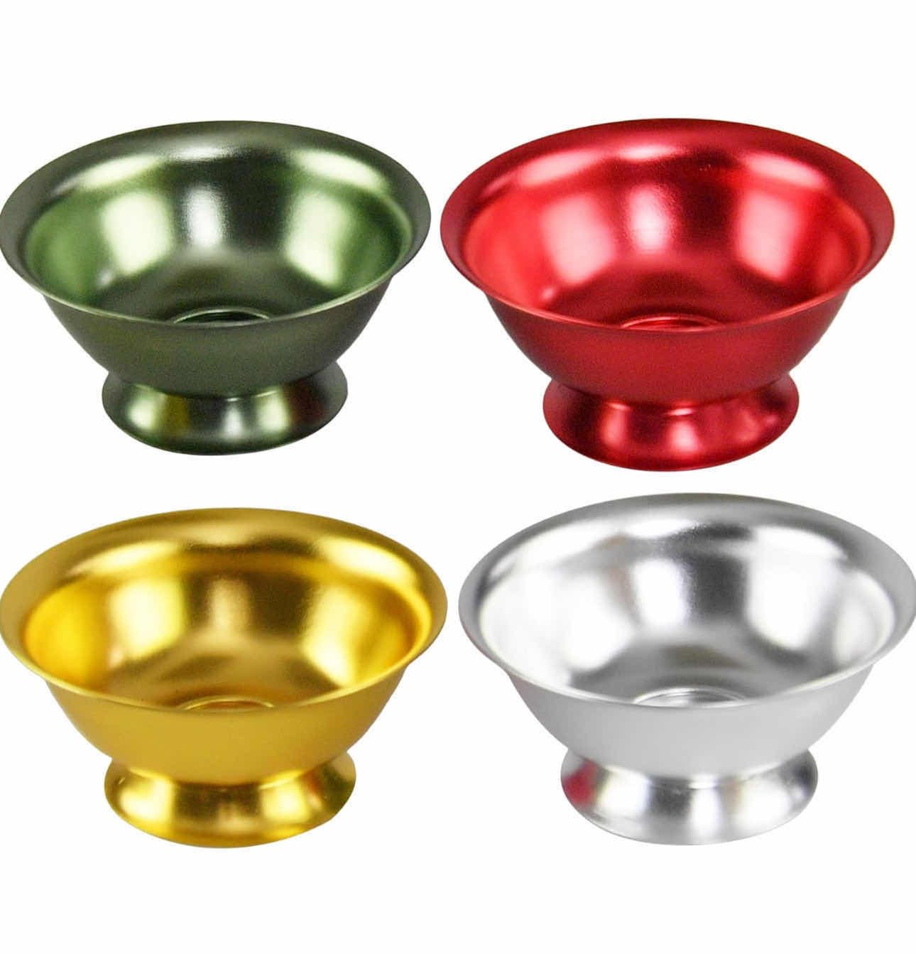 Photo 1 of BRAND NEW CASE OF HOME-X ALUMINUM NESTING BOWLS, ASSORTED COLORS, SET OF 4 – 4 ½” D x 2” H