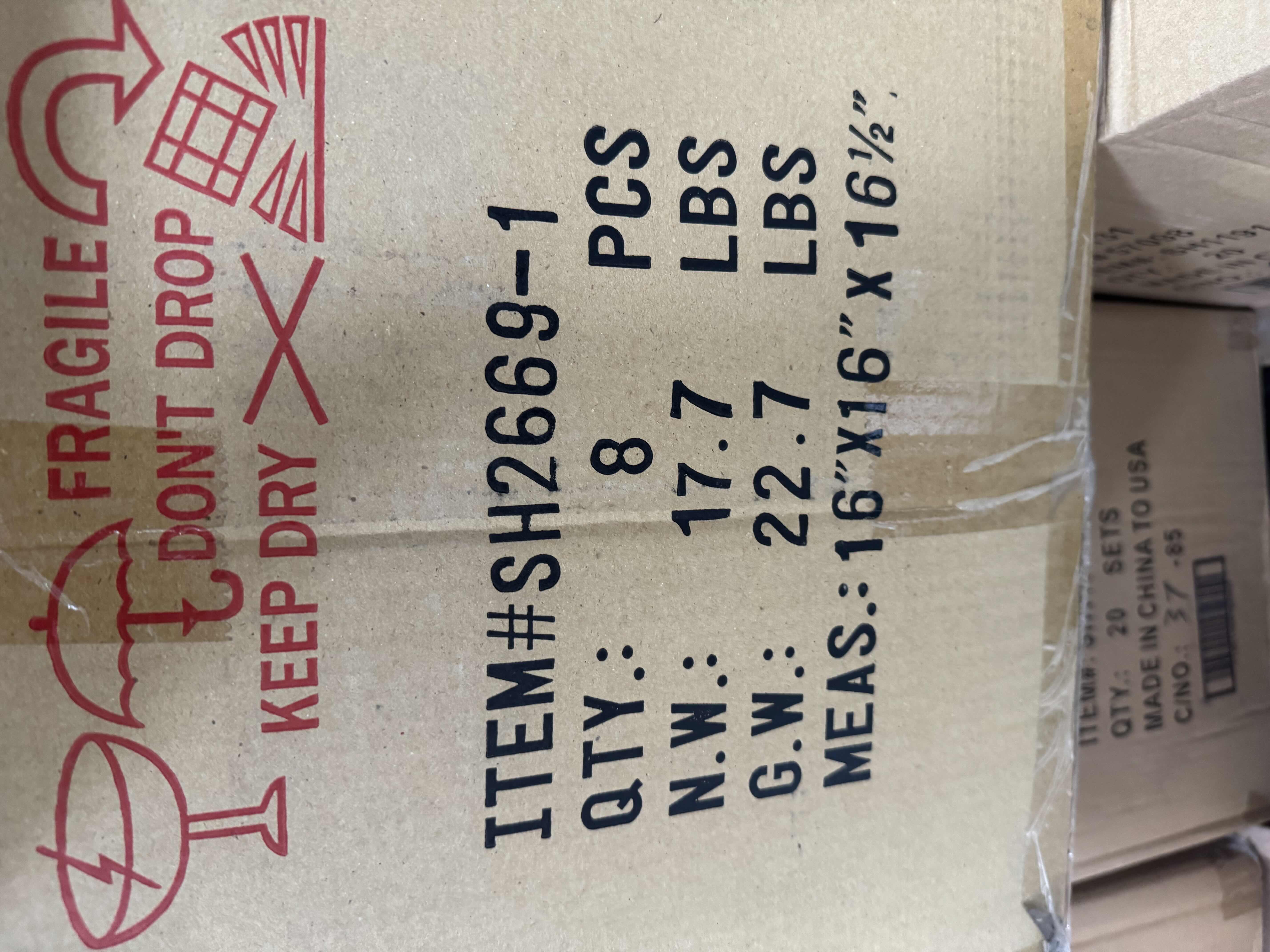 Photo 3 of BRAND NEW CASE OF HOME-DEPRESSION STYLE GLASS CANISTER IN PINK WITH LID