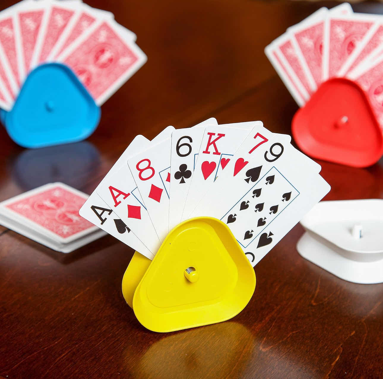 Photo 2 of BRAND NEW CASE OF HOME-X PLAYING CARD HOLDERS. SET OF 4