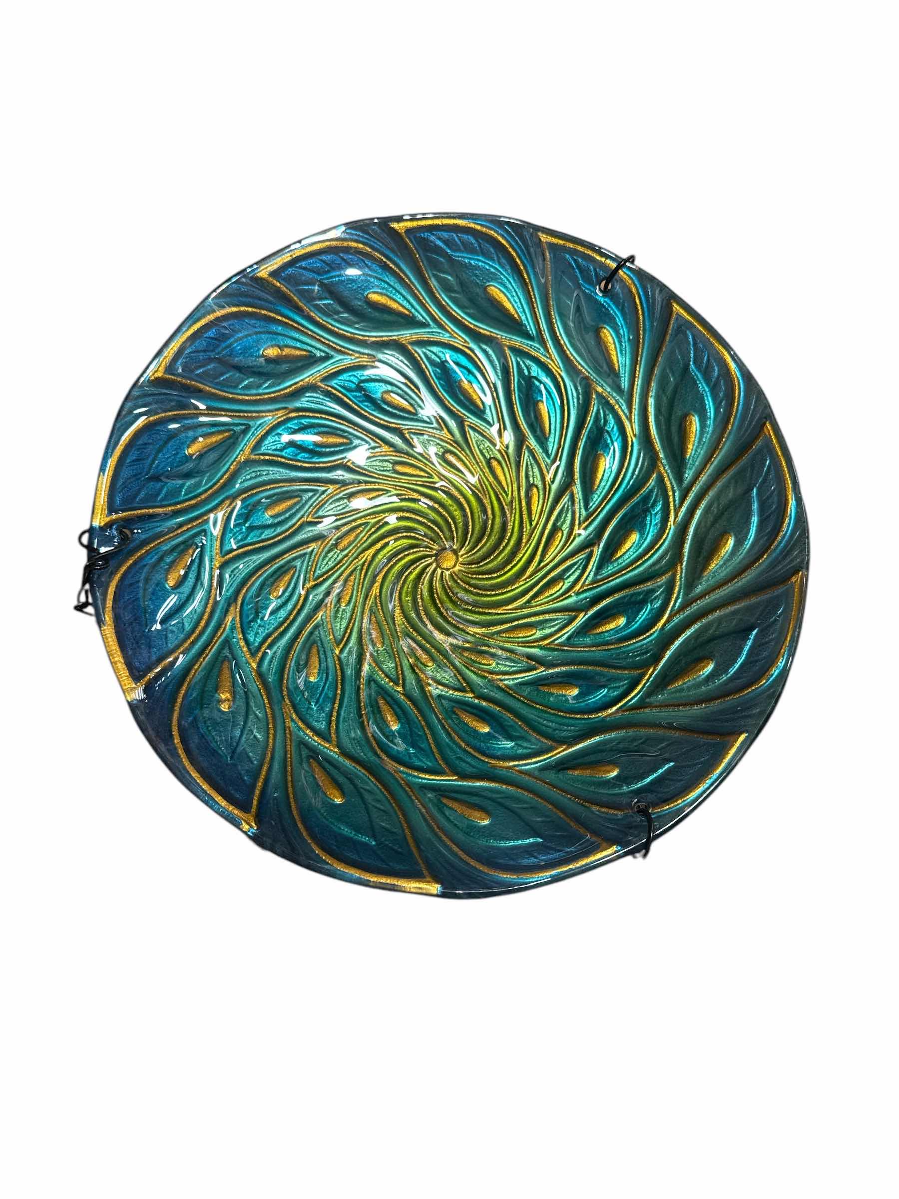 Photo 1 of BRAND NEW CASE OF 6 PEACOCK COLORED GLASS BIRD FEEDER/WATERERS