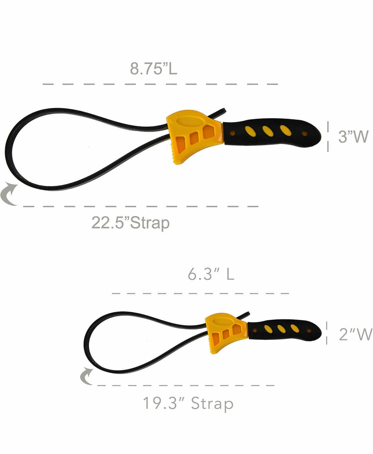 Photo 1 of BRAND NEW CASE OF 30 SETS OF HOME X ADJUSTABLE STRAP WRENCH SET, 2 PIECES WITH RUBBER BELTS, 500 mm and 600 mm