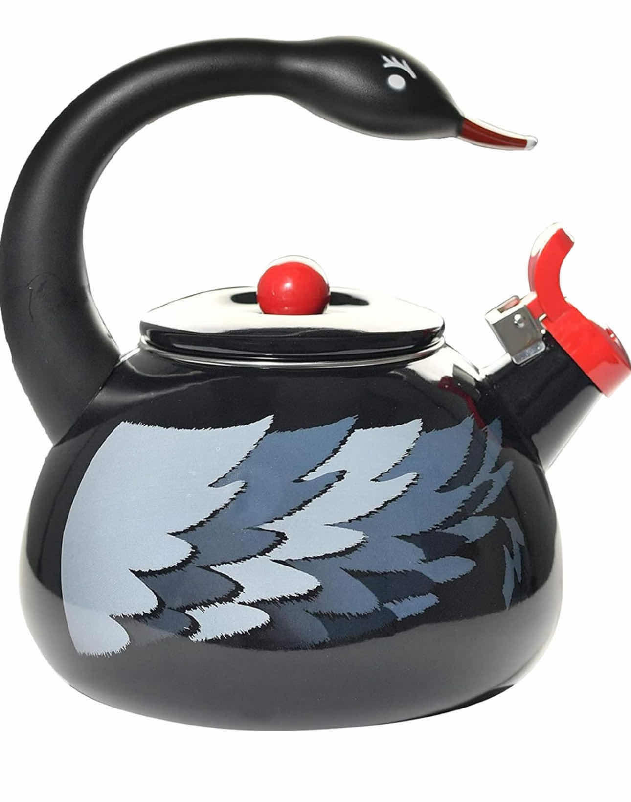 Photo 1 of BRAND NEW CASE OF 6 HOME-X BLACK SWAN WHISTLING TEA KETTLE
