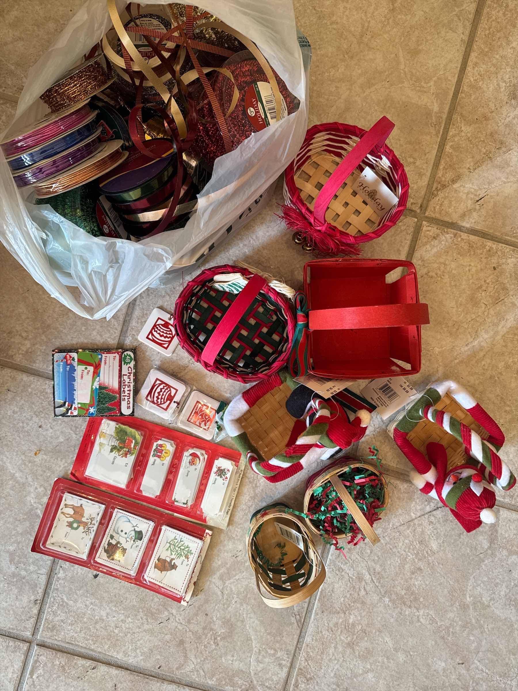 Photo 1 of GIFT BASKETS, GIFT TAGS, GIFT WRAP RIBBON