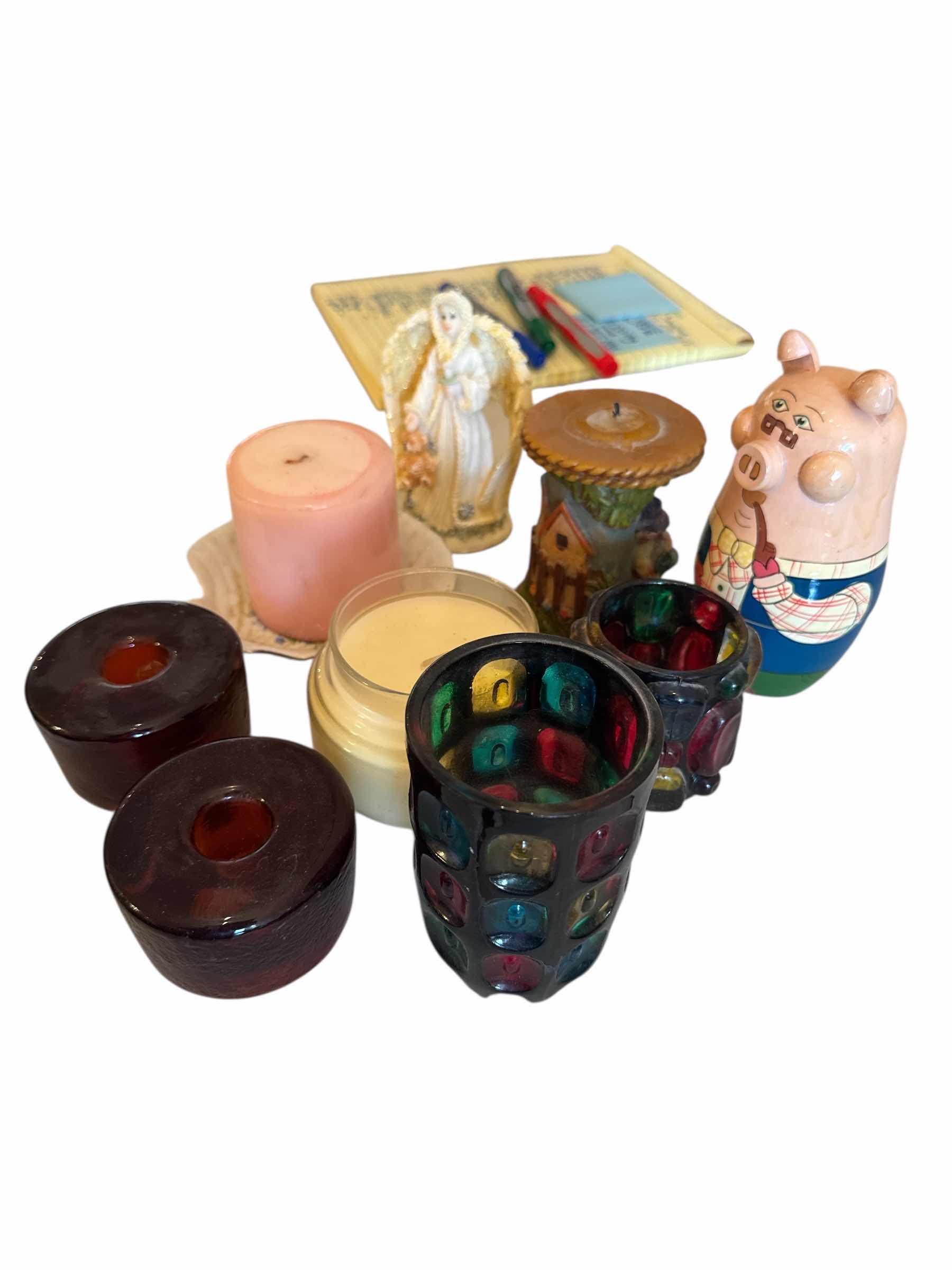 Photo 1 of 9 ITEMS OF HOME DECOR (MOSTLY CANDLE HOLDERS)