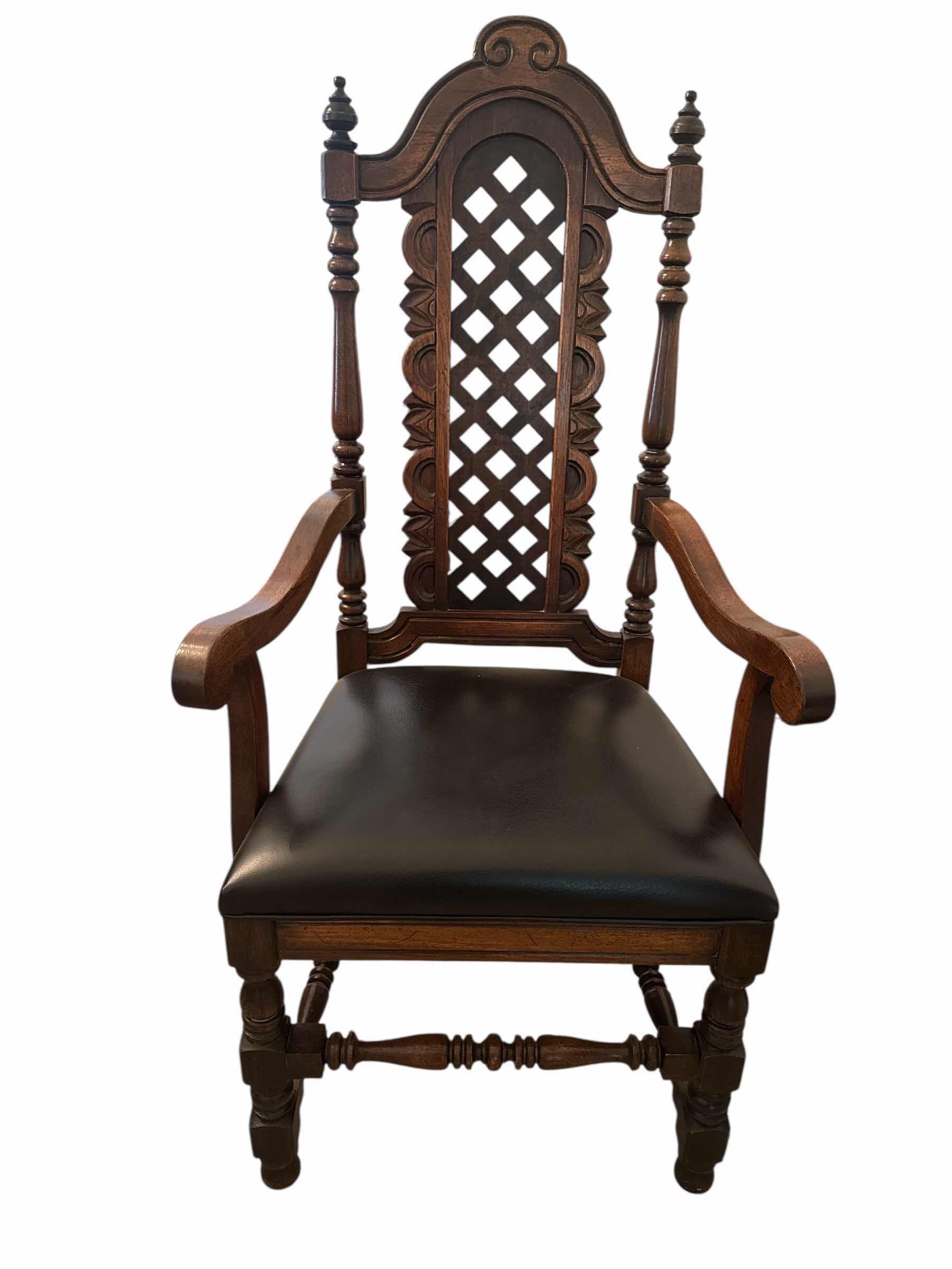 Photo 1 of 250
MID 20th CENTURY WALNUT SPANISH BAROQUE STYLE DINING ARMCHAIR