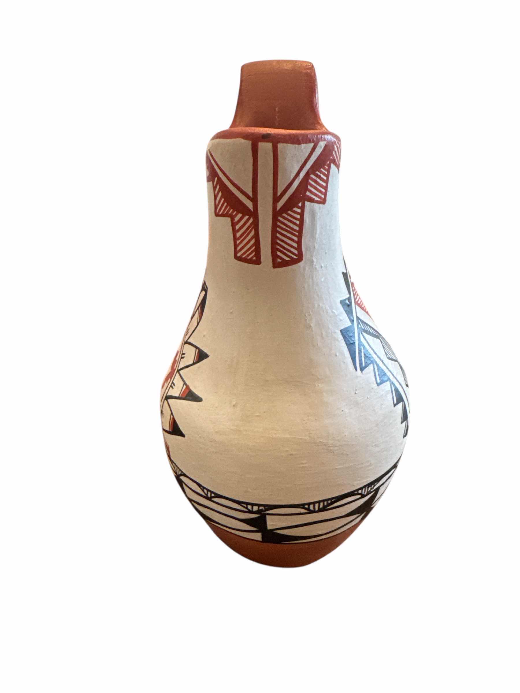 Photo 1 of JEMEZ PUEBLO POTTERY WEDDING VASE H 10”