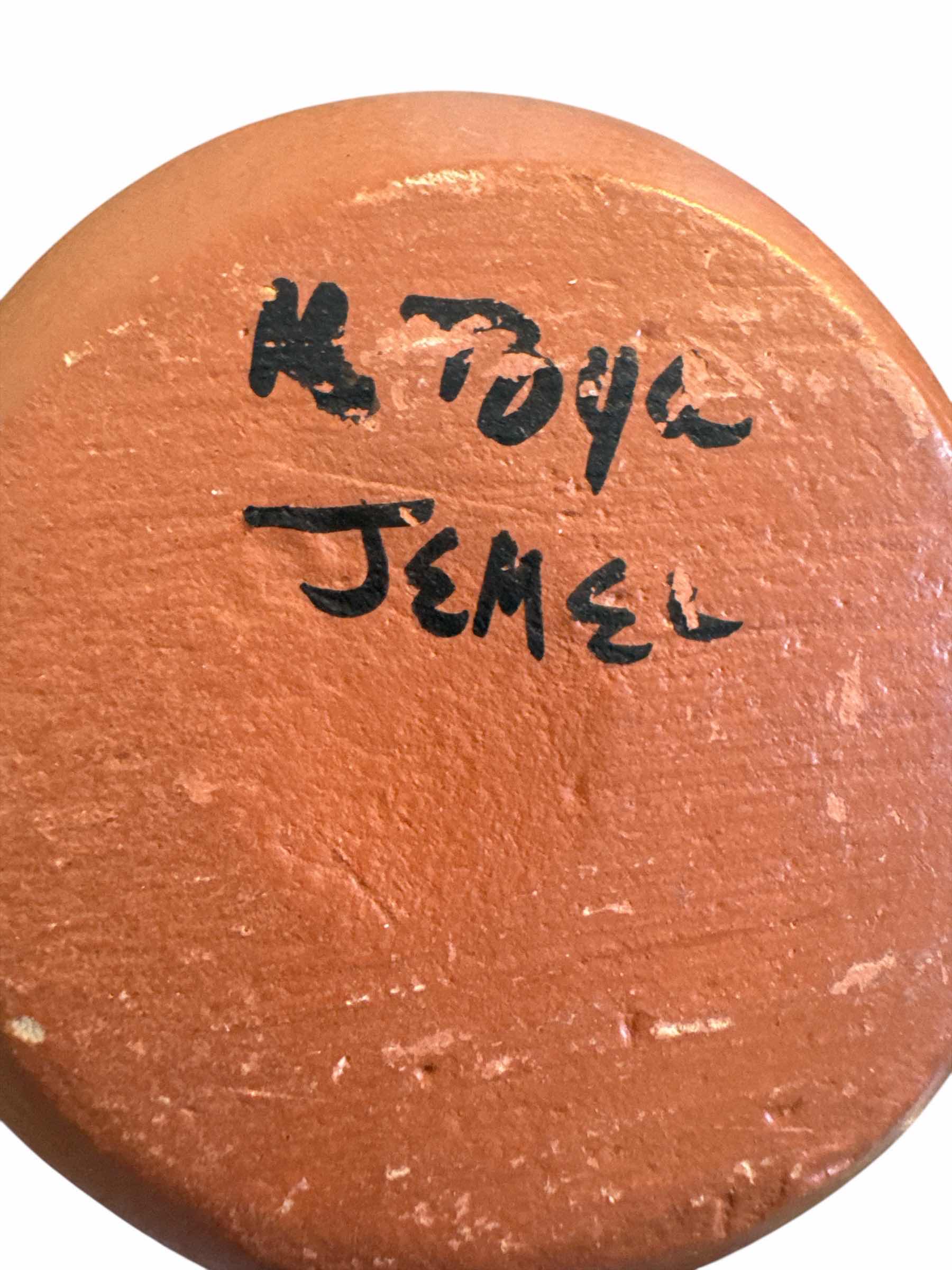 Photo 1 of JEMEZ PUEBLO POTTERY WEDDING VASE H 10”