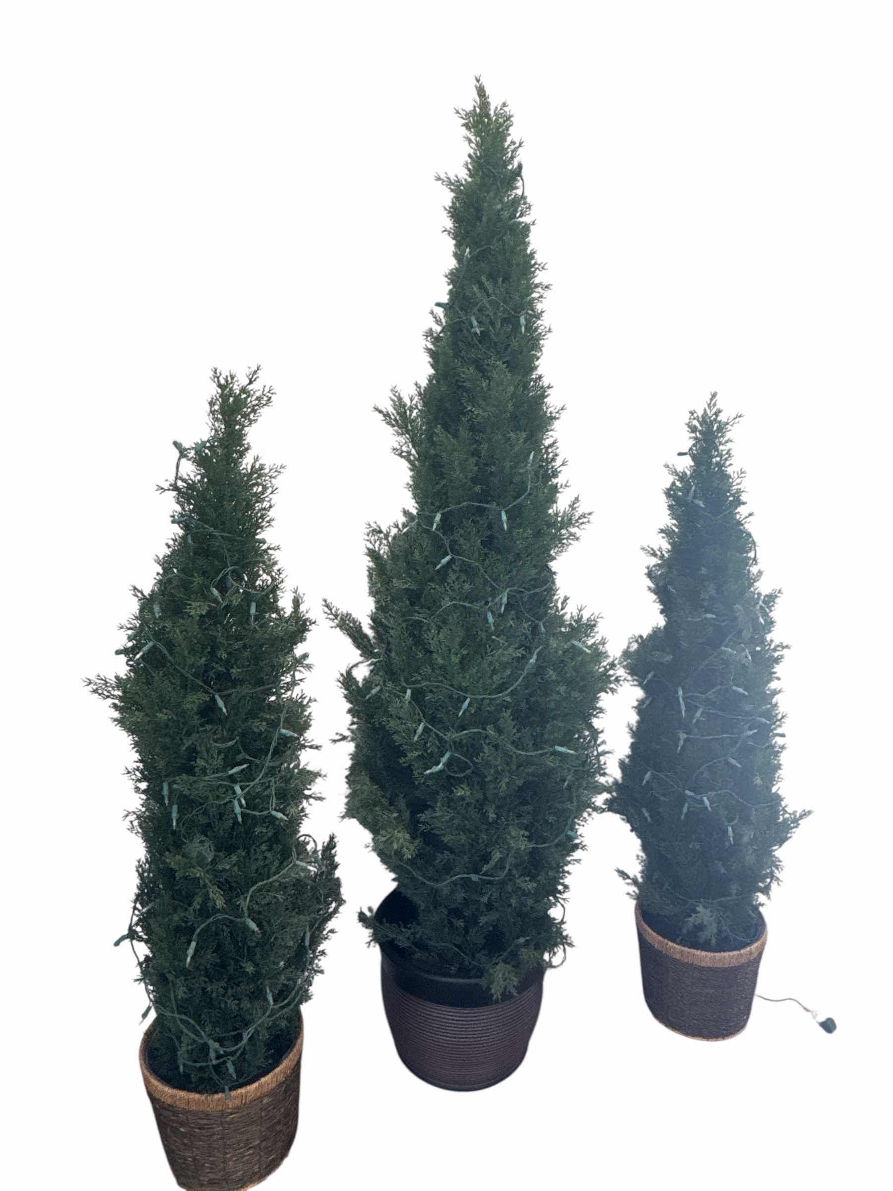 Photo 1 of 3  Faux EverGREENS. (2) 5’ and (1) 7’