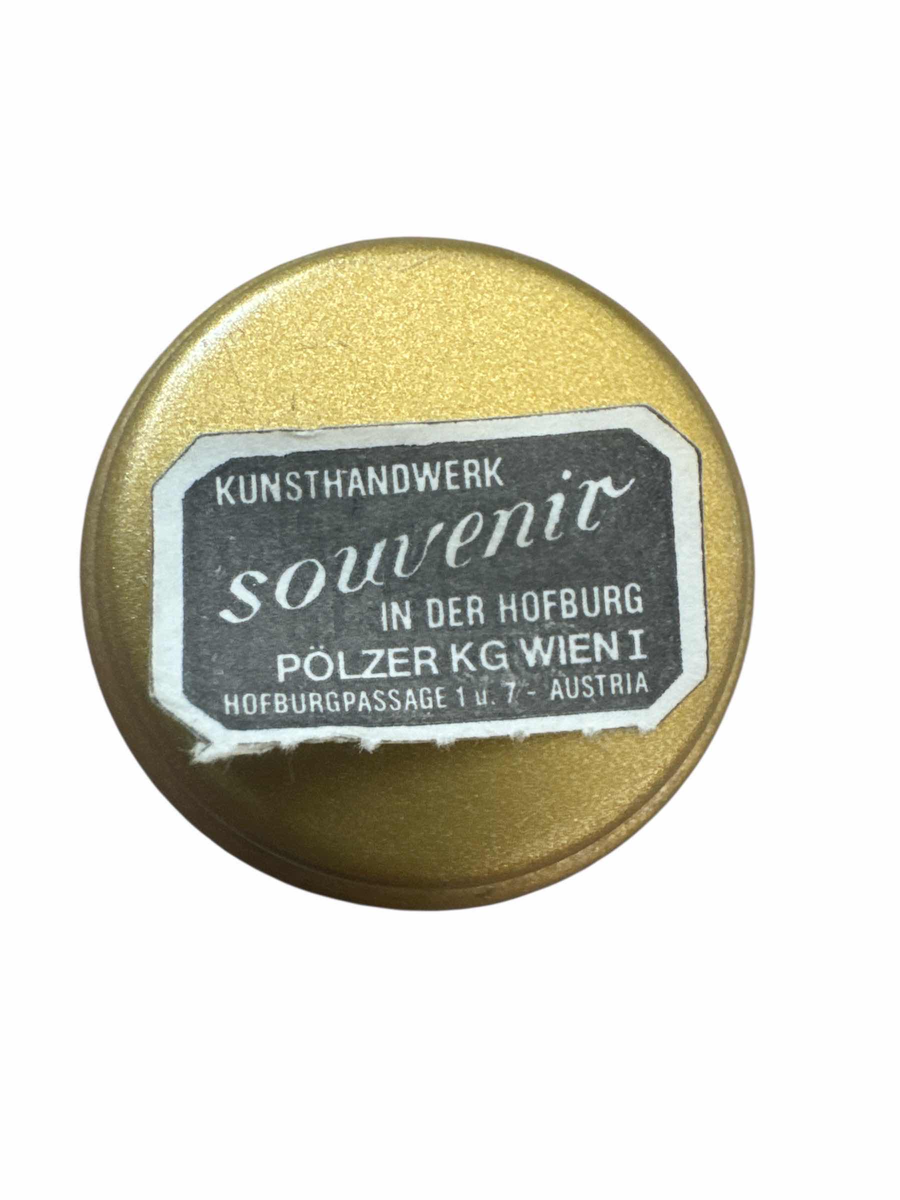 Photo 1 of 40

VINTAGE ARTA ENAMEL TRINKET BOX WITH PEACOCK & FLOWERS