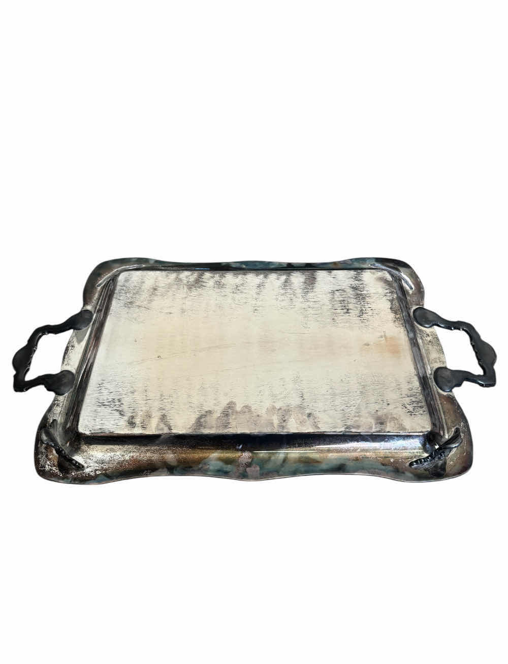 Photo 5 of 150
VINTAGE ANTIQUE WM ROGERS 291 SERVING TRAY SILVER PLATTER. 

27” X 15.5” X H1.75”