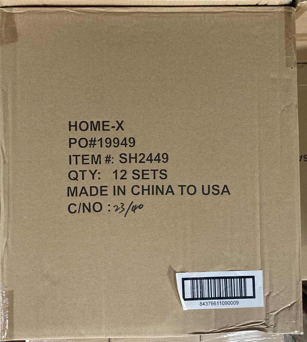 Photo 1 of NEW CASE HOME-X CLEAR ACRYLIC APOTHECARY JARS W LIDS (BOX OF 12 SETS)