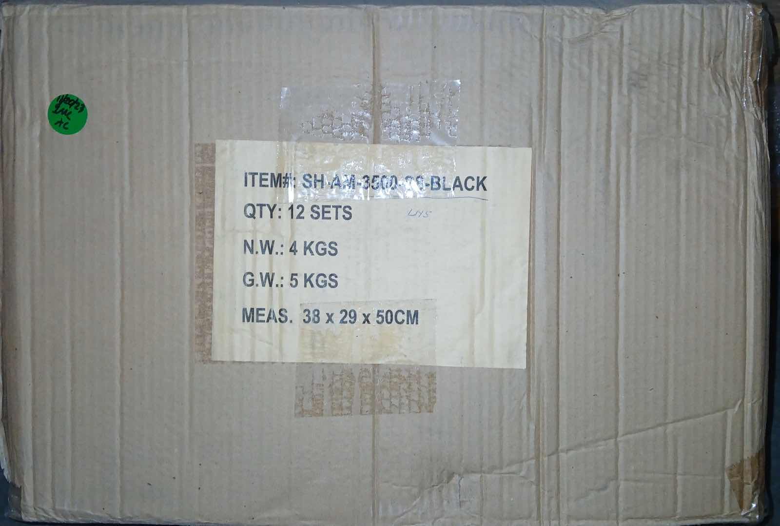 Photo 1 of NEW CASE HOME-X BLACK CONNECTING ORGANIZER TRAYS SET OF 8 W 3 SIZES (BOX OF 12 SETS)