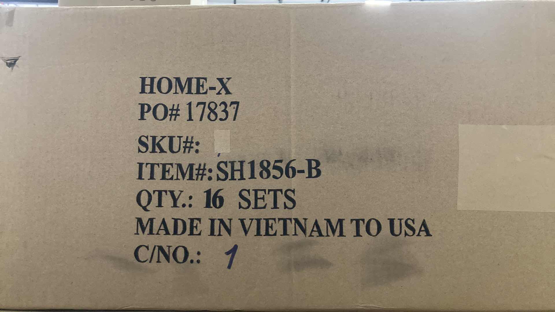 Photo 1 of NEW CASE HOME-X BLACK PLASTIC WHEEL CHOCKS (BOX OF 16 SETS)