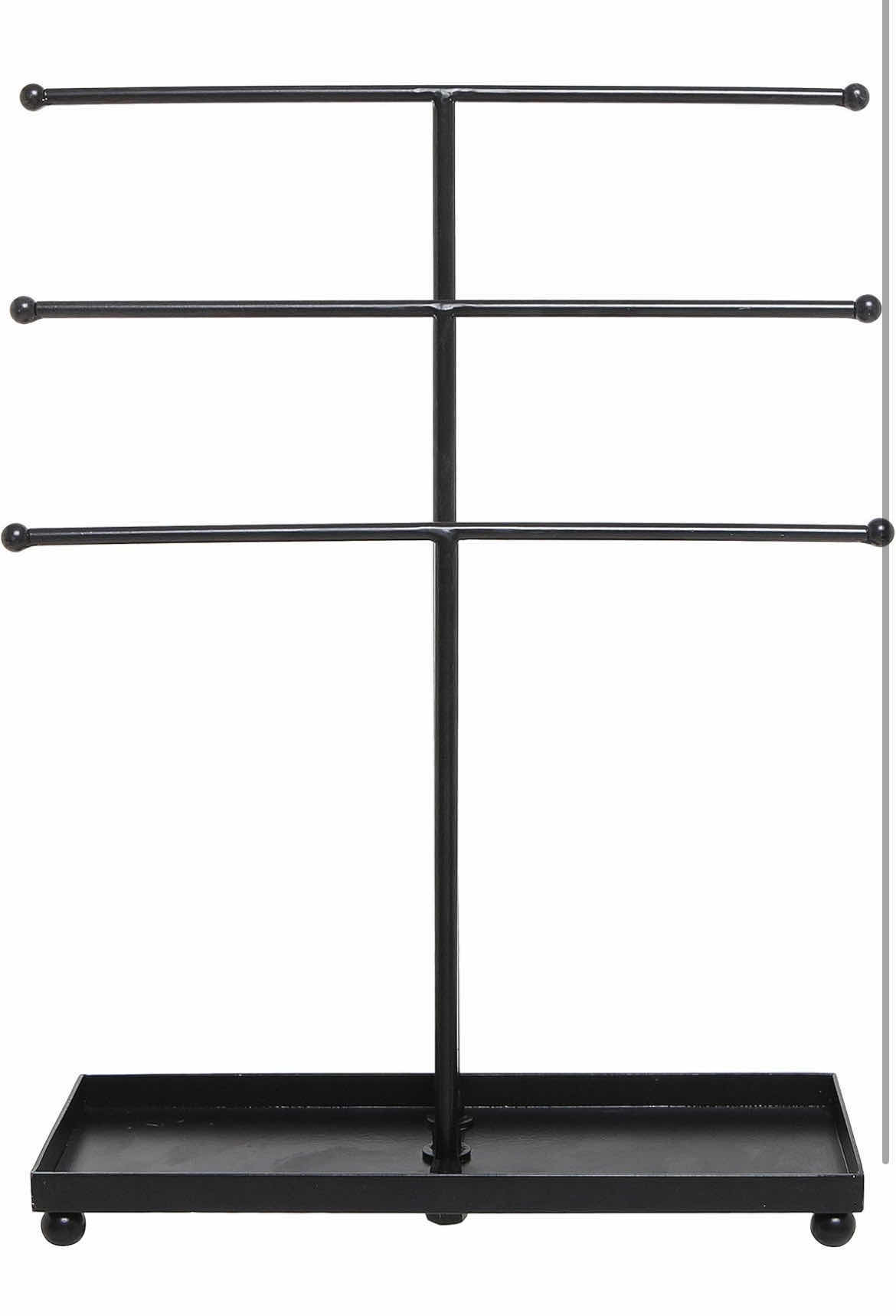 Photo 2 of NEW CASE OF ARAD 3 TIER BLACK METAL JEWELRY DISPLAY STAND (5PCS PER CASE)