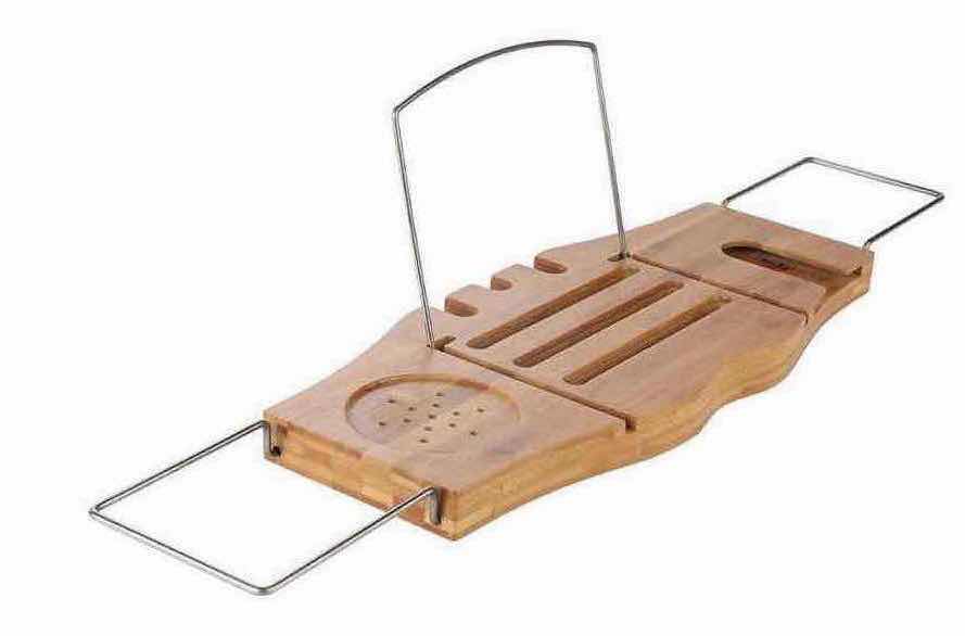 Photo 4 of NEW CASE OF ARAD LUXURY BAMBOO EXPANDABLE BATH TRAY/CADDY, EXPANDS FROM 27.75”-41.5” (5 PCS/CASE)