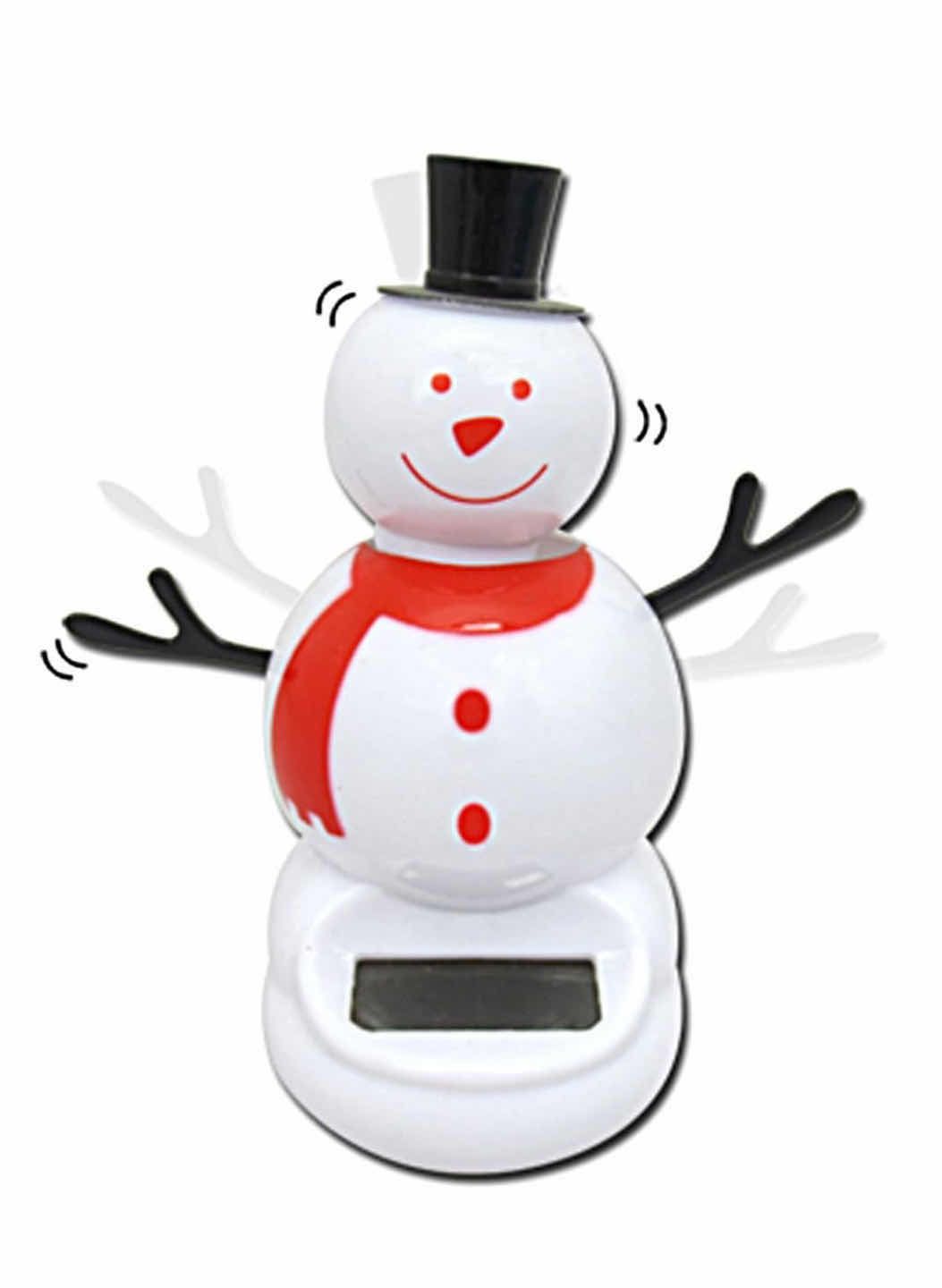 Photo 1 of NEW CASE OF HOME-X 2 PC SET SOLAR POWERED CHRISTMAS SNOWMAN & SANTA CLAUS DANCING/BOBBLE TOY/CAR DECORATION (100 SETS PER CASE)