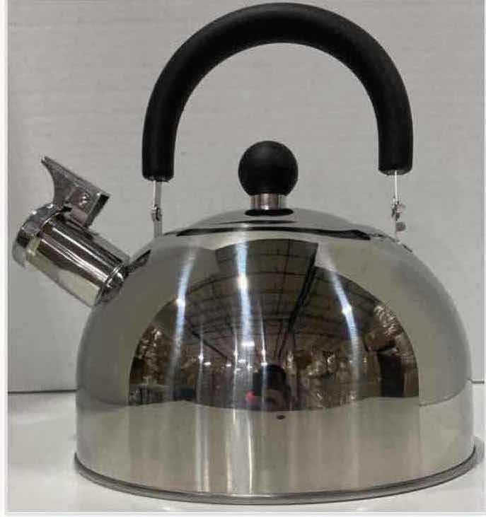 Photo 1 of NEW CASE OF HOME-X 2 QUART STAINLESS STEEL WHISTLING TEA KETTLE (12 PCS/CASE)