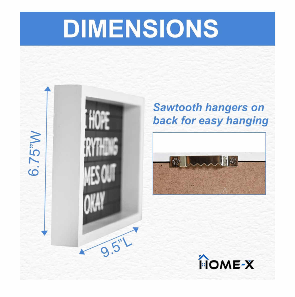 Photo 1 of NEW CASE OF HOME-X MODERN BATHROOM SIGN “I HOPE EVERYTHING COMES OUT OKAY” BLACK/WHITE WOODEN FRAME 6.75” X 9.5”