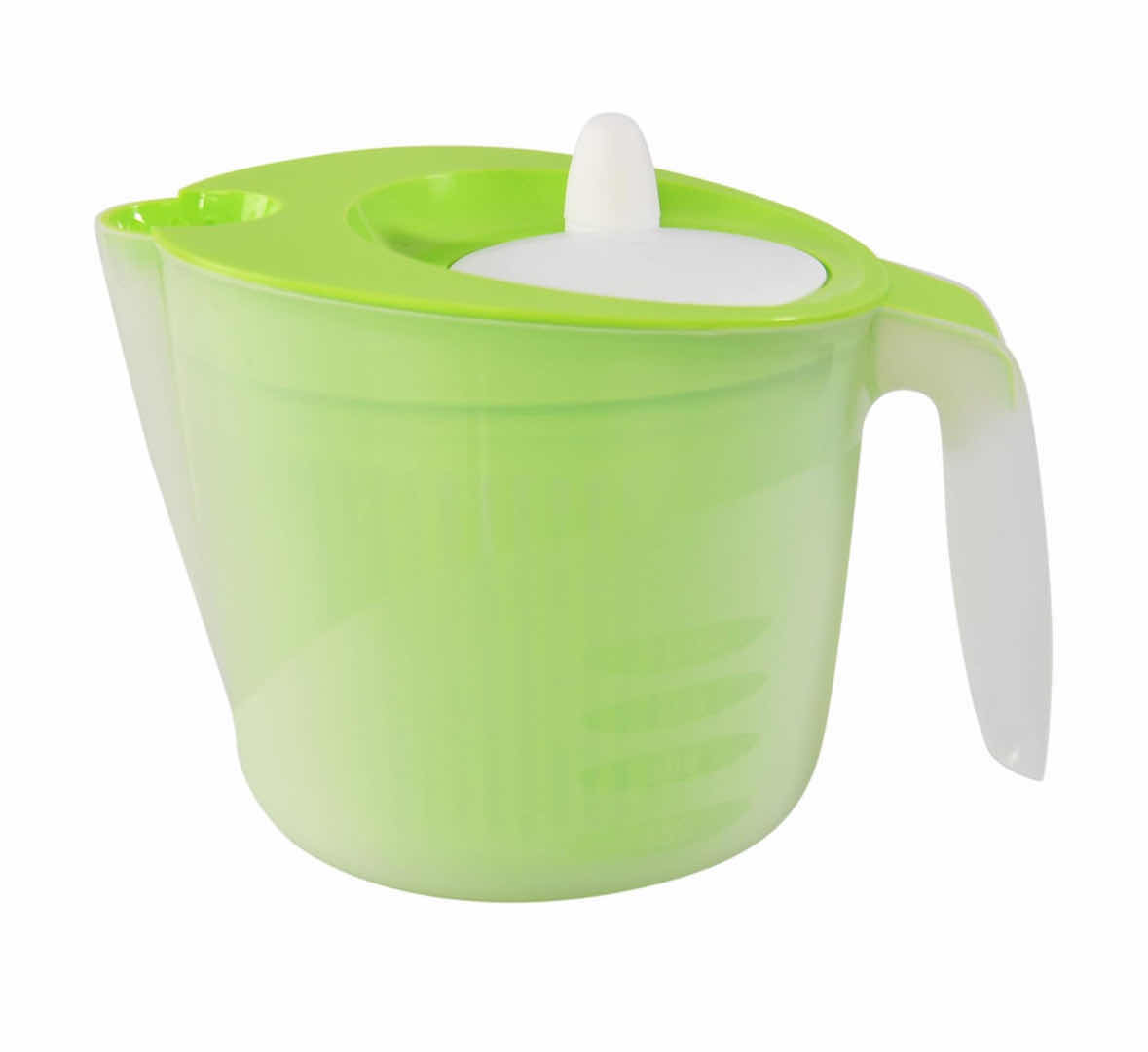 Photo 1 of NEW CASE OF HOME-X SALAD SPINNERS W POURING SPOUT & REMOVABLE SPINNING BASKET (CASE OF 9 PCS)