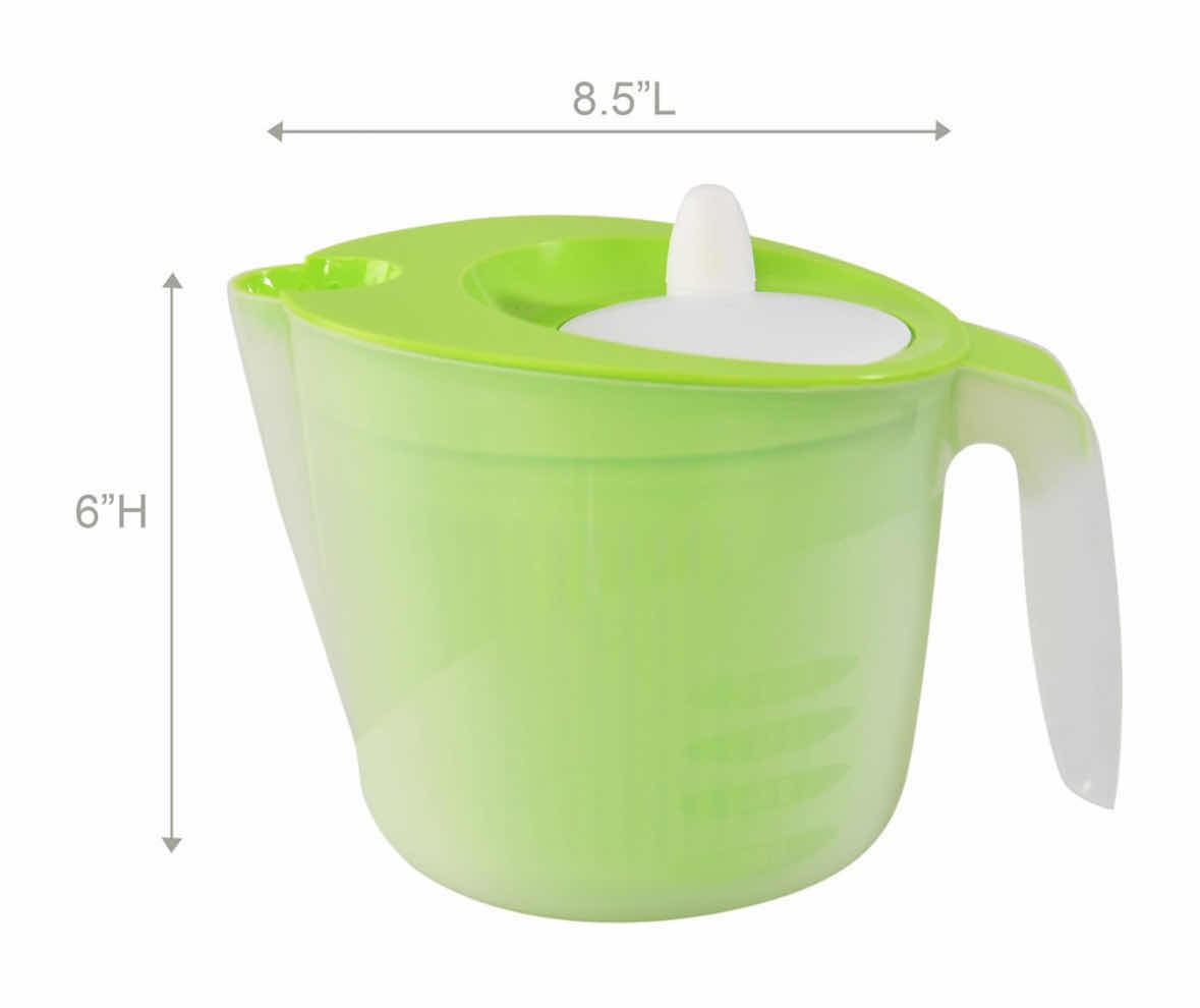 Photo 1 of NEW CASE OF HOME-X SALAD SPINNERS W POURING SPOUT & REMOVABLE SPINNING BASKET (CASE OF 9 PCS)