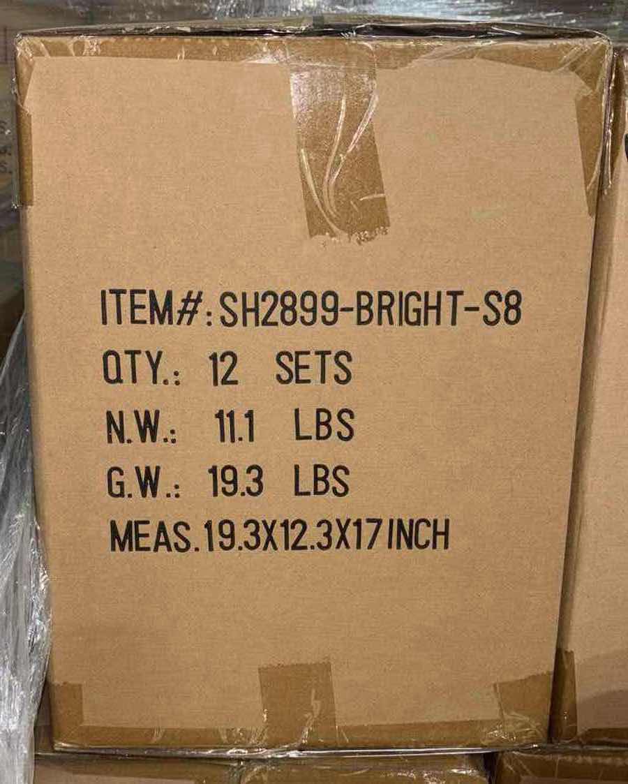 Photo 1 of NEW CASE OF HOME-X BRIGHT SET OF ALUMINUM SHATTER RESISTANT BOWLS (4) & TUMBLER CUPS (4) (12 SETS PER CASE)