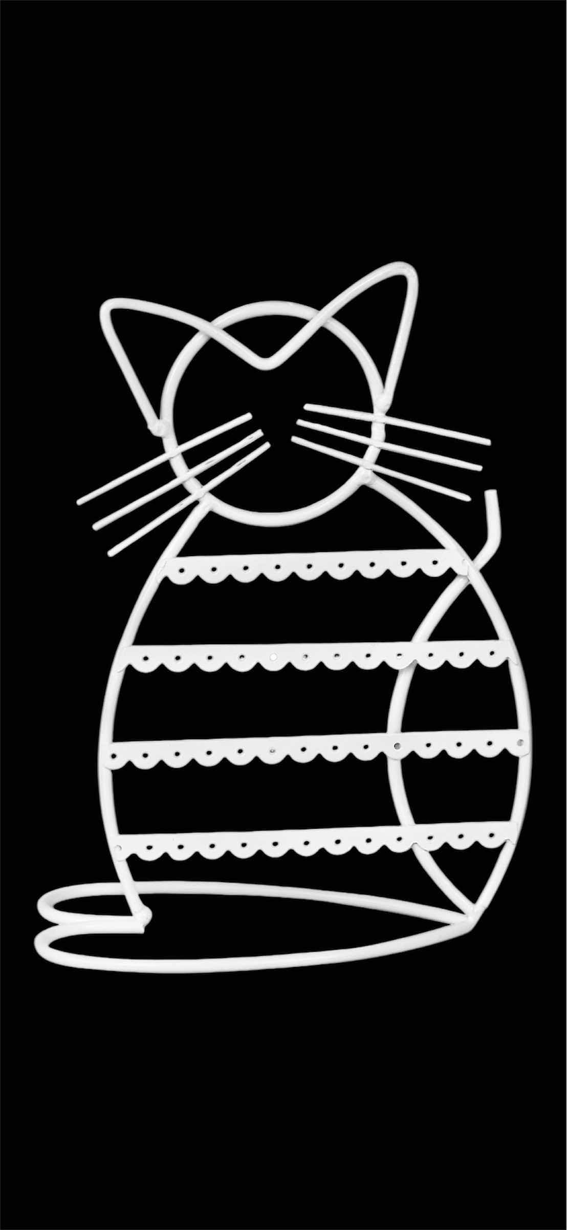 Photo 1 of NEW CASE OF ARAD CAT-SHAPED EARRING HOLDER/ORGANIZER DISPLAY, WHITE (16 PCS/CASE)