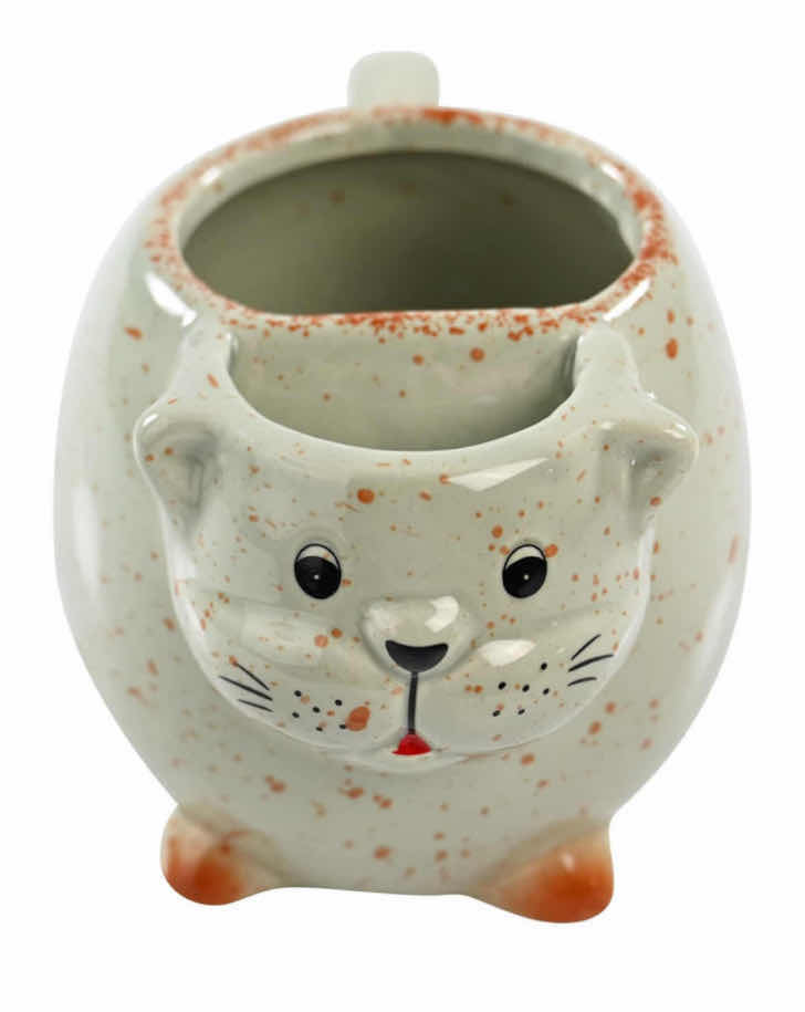 Photo 1 of NEW CASE OF HOME-X CERAMIC CAT TEA 16 OZ MUG, WEATHERED GREEN (24 PC/CASE)