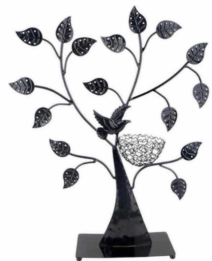 Photo 1 of NEW ARAD BLACK METAL JEWELRY ORGANIZER TREE (BOX OF 5)