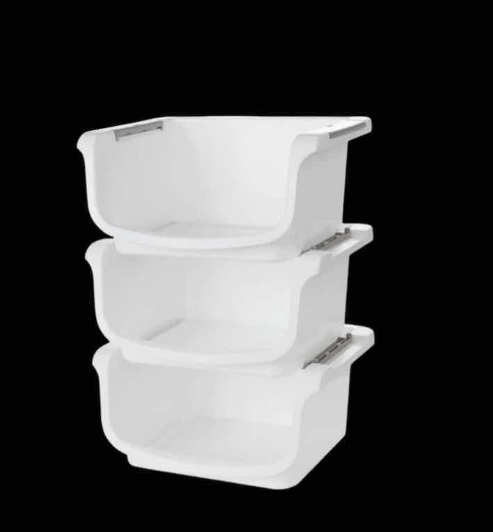 Photo 1 of NEW CASE HOME-X SMALL NESTING/STACKABLE STORAGE BINS, 3 BINS PER SET (1 CASE/6 SETS)