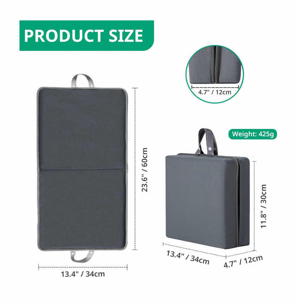 Photo 1 of NEW 2-PACK HOME-X EXTRA THICK WATER RESISTANT MEMORY FOAM FOLD-UP KNEELING PAD