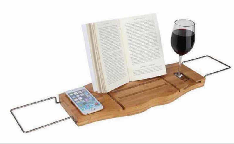 Photo 1 of NEW CASE OF ARAD LUXURY BAMBOO EXPANDABLE BATH TRAY/CADDY, EXPANDS FROM 27.75”-41.5” (5 PCS/CASE)