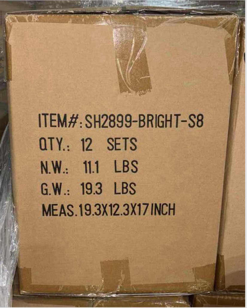 Photo 1 of NEW CASE HOME-X BRIGHT COLORED ALUMINIUM BOWLS & TUMBLERS SET OF 8 (12 SETS/CASE)