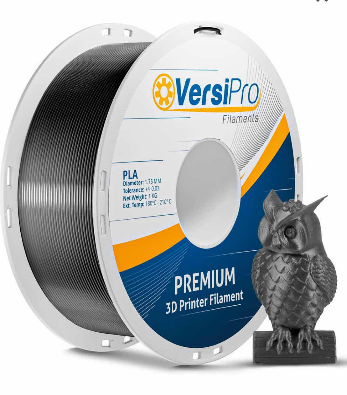 Photo 1 of NEW CASE OF VERSIPRO FILAMENTS PREMIUM 3D PRINTER SILVER FILAMENT (8 SPOOLS/17.6LB)