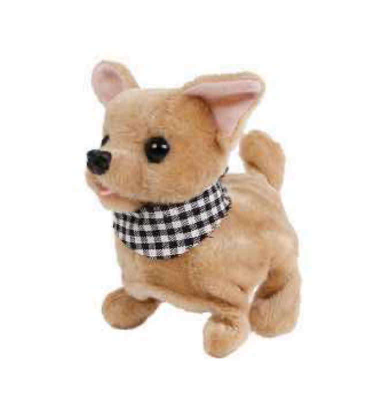 Photo 1 of NEW CASE OF HOME-X BATTERY OPERATED RUNNING DOG/CHIHUAHUA W CHECKERED BANDANA (12 PCS/CASE)