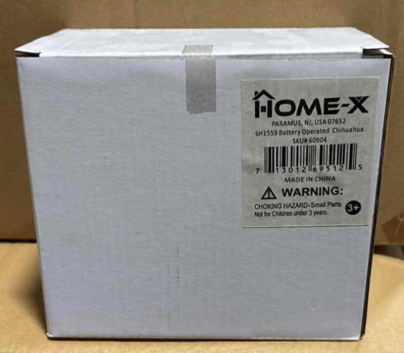 Photo 1 of NEW CASE OF HOME-X BATTERY OPERATED RUNNING DOG/CHIHUAHUA W CHECKERED BANDANA (12 PCS/CASE)