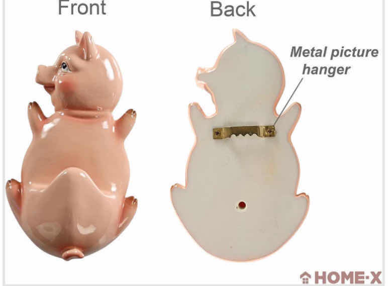 Photo 1 of NEW CASE HOME-X WALL DECORATIVE RESIN PIG EYEGLASS HOLDER (24 PCS/CASE)