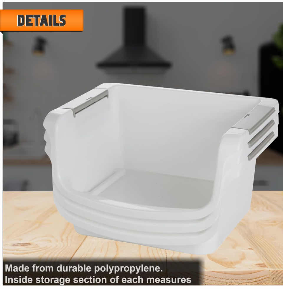 Photo 1 of NEW CASE HOME-X SMALL NESTING/STACKABLE STORAGE BINS, 3 BINS PER SET (1 CASE/6 SETS)