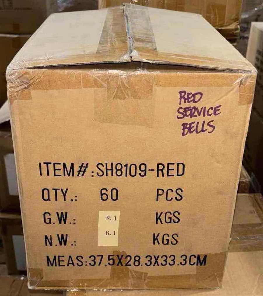 Photo 1 of NEW CASE HOME-X COUNTER CALL/SERVICE BELL, RED BASE 3 ¼” D X 2 ¼” H (60PCS PER CASE)