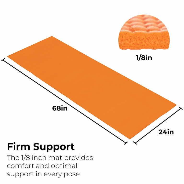 Photo 1 of NEW CASE OF HELLO FIT ORANGE YOGA MATS (10 PER CASE)