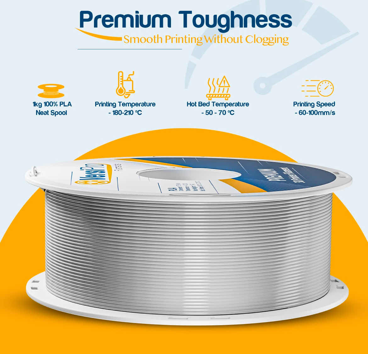 Photo 1 of NEW 2-PACK OF VERSIPRO FILAMENTS PREMIUM 3D PRINTER FILAMENT SILVER