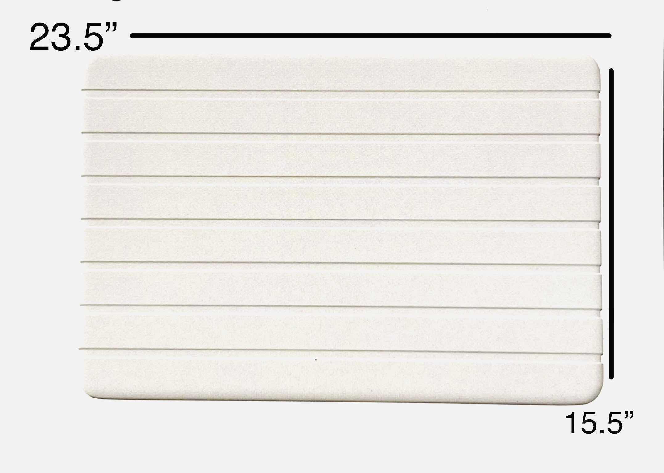 Photo 1 of NEW ADORA HOMES WHITE STONE BATH MAT (1 MAT)