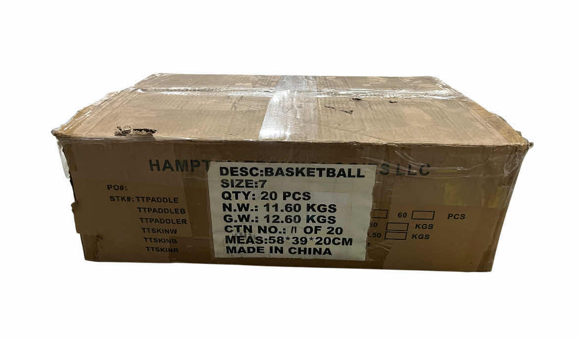 Photo 1 of NEW CASE OF CAMP ALIYA BLUE BASKETBALLS (20PCS PER CASE)