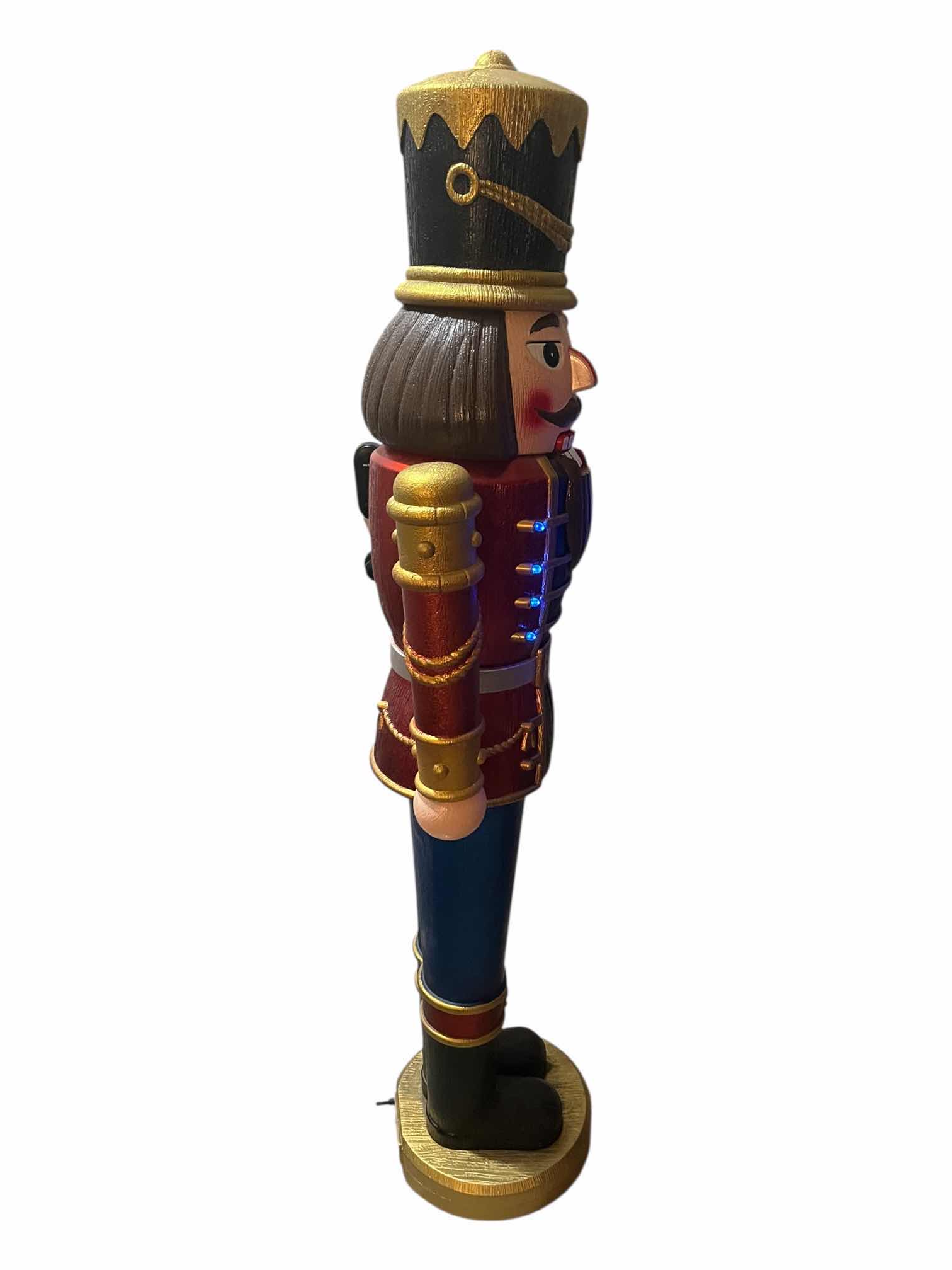 Photo 1 of HOLIDAY TIME LIFE-SIZE MULTICOLOR LIGHT UP MUSICAL CHRISTMAS NUTCRACKER 22” X 12” H68.5”