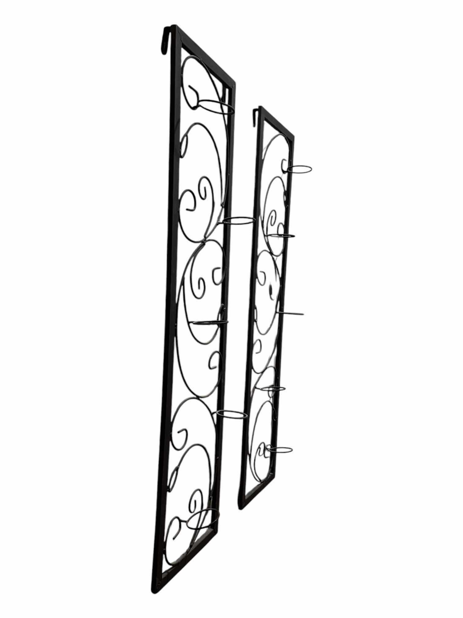 Photo 1 of WROUGHT IRON STYLE WALL HANGING CANDLE HOLDER (2) 9” X 36”