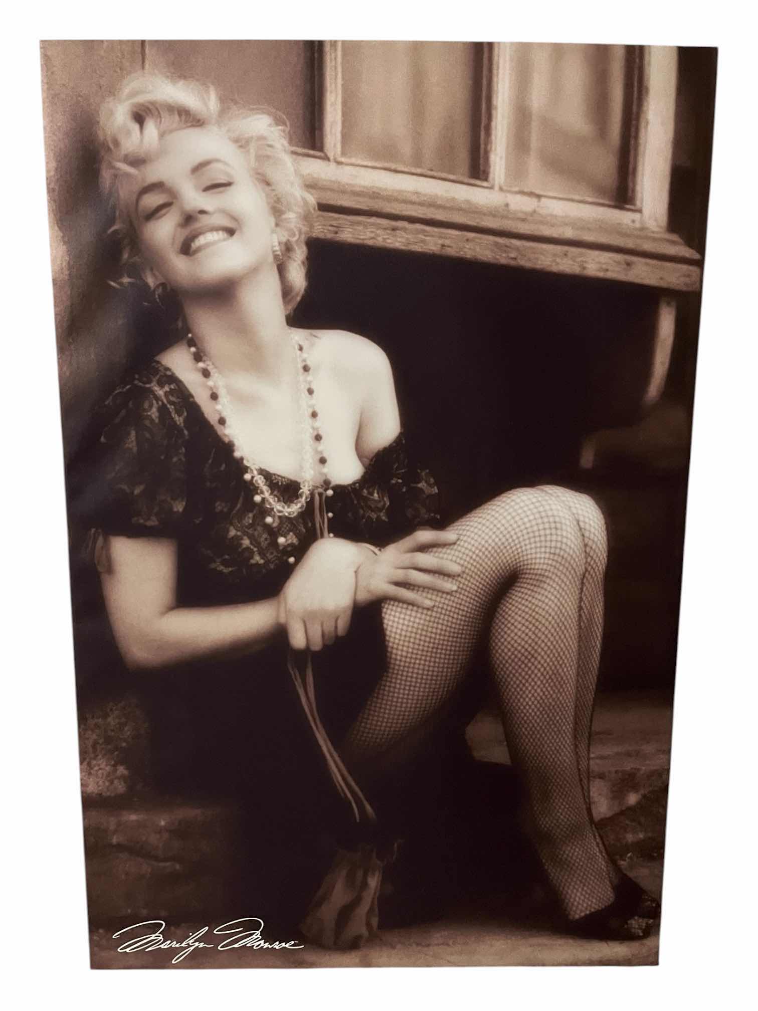 Photo 1 of MARILYN MONROE SEPIA MODELING PHOTO CANVAS ARTWORK 24“ X 36”