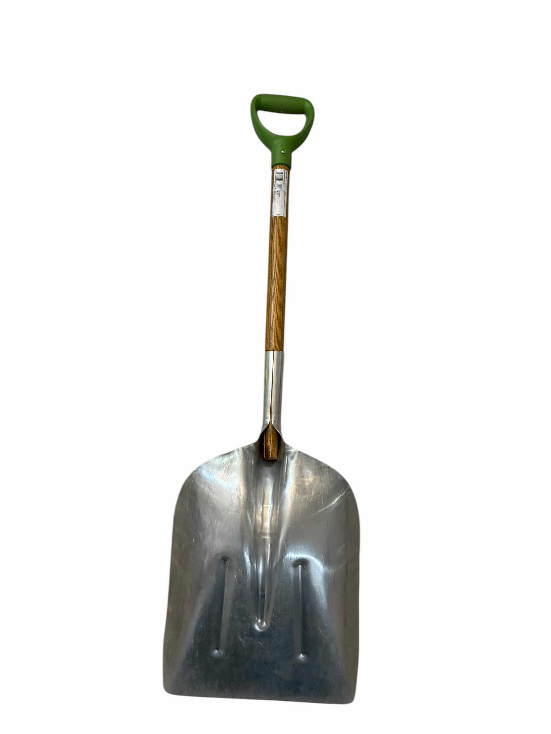 Photo 1 of AMES 26” D-GRIP WOOD HANDLE ALUMINUM WIDE BLADE SCOOP SHOVEL