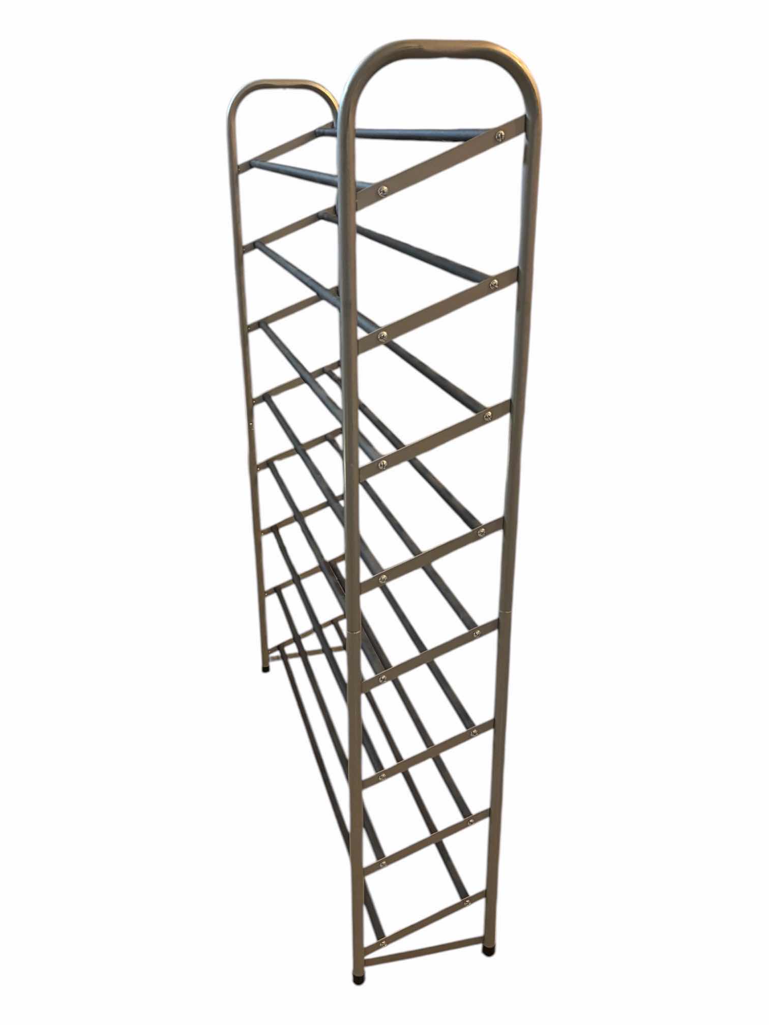 Photo 1 of 8 TIER GRAY METAL SHOE RACK 35.5” X 8.75” H49.5” $60