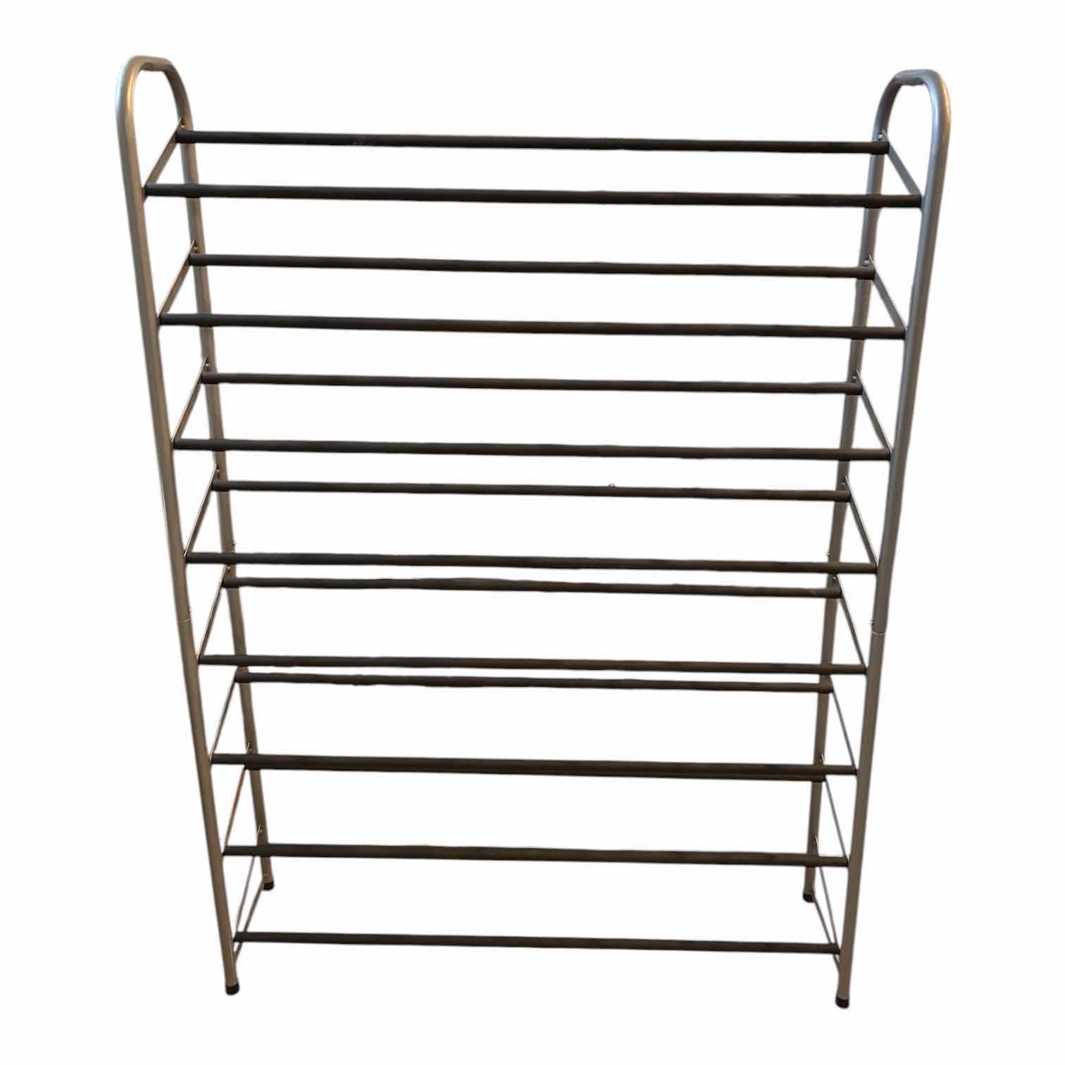 Photo 1 of 8 TIER GRAY METAL SHOE RACK 35.5” X 8.75” H49.5” $60