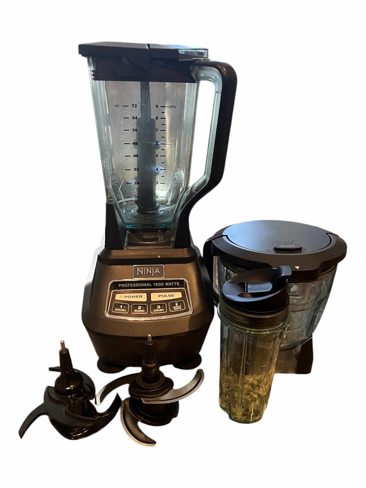 Photo 1 of NINJA PROFESSIONAL 1500W BLENDER FOOD PROCESSOR W ATTACHMENTS $200