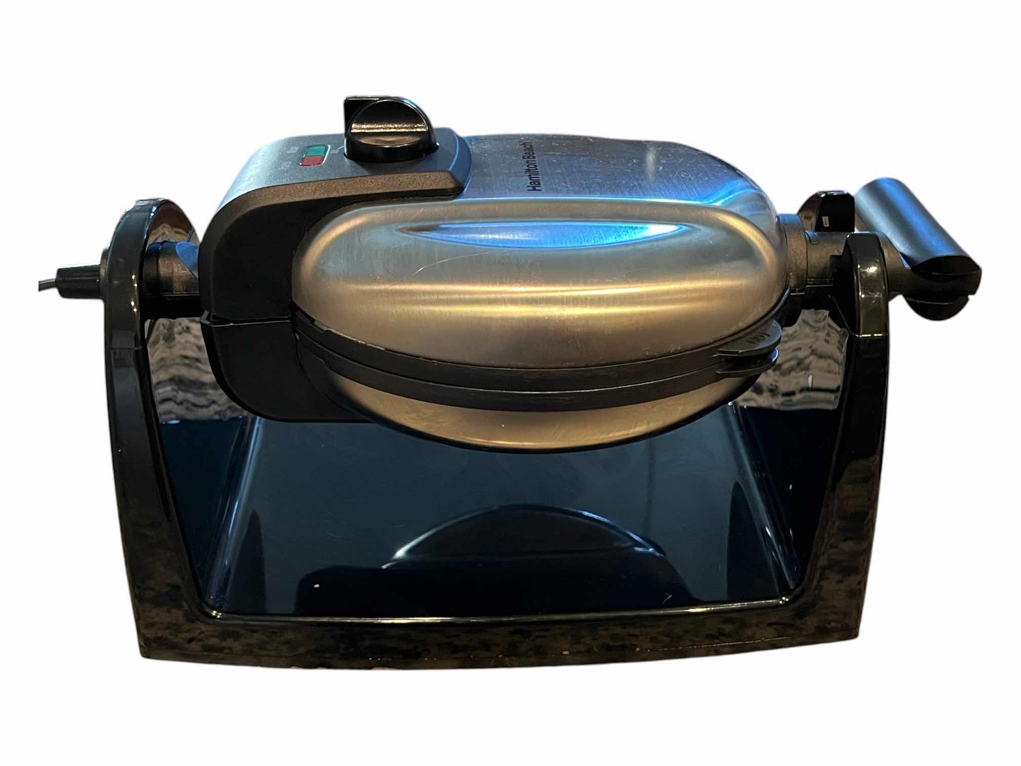 Photo 1 of HAMILTON BEACH STAINLESS STEEL SINGLE WAFFLE MAKER 26030